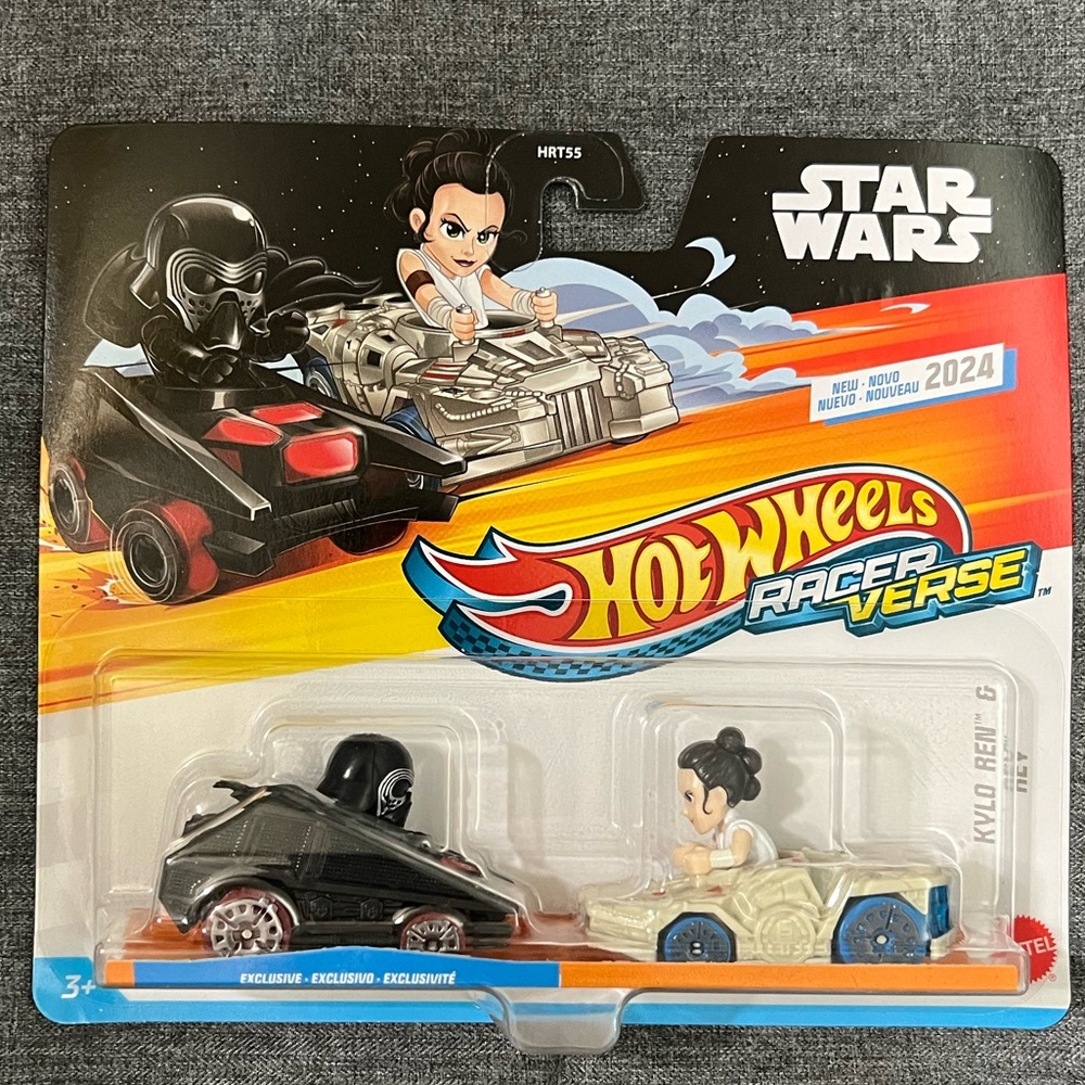 Mattel Hot Wheels Star Wars Backing Card - White, Black, Red, Tan